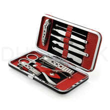 Load image into Gallery viewer, 10 PCS PEDICURE / MANICURE SET NAIL CLIPPERS CLEANER CUTICLE GROOMING KIT CASE